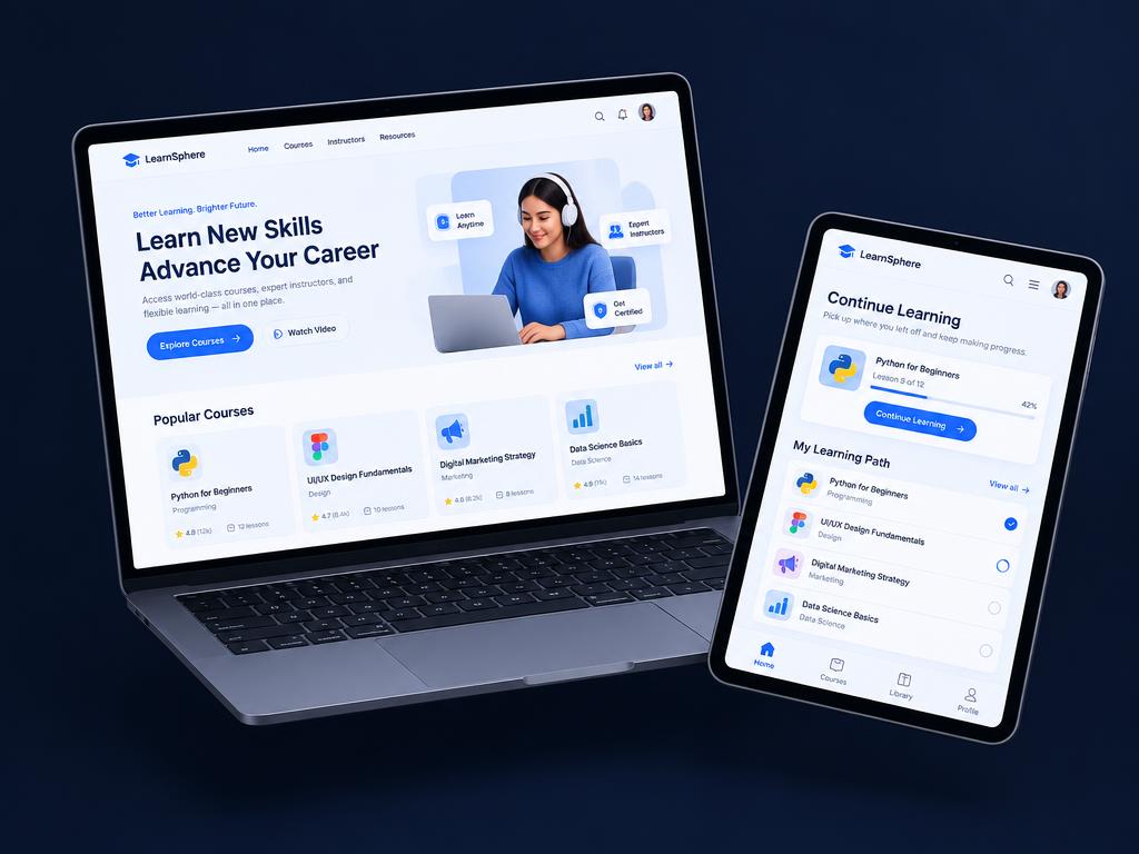 Edunavo website project by WebNest